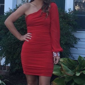 Red homecoming dress